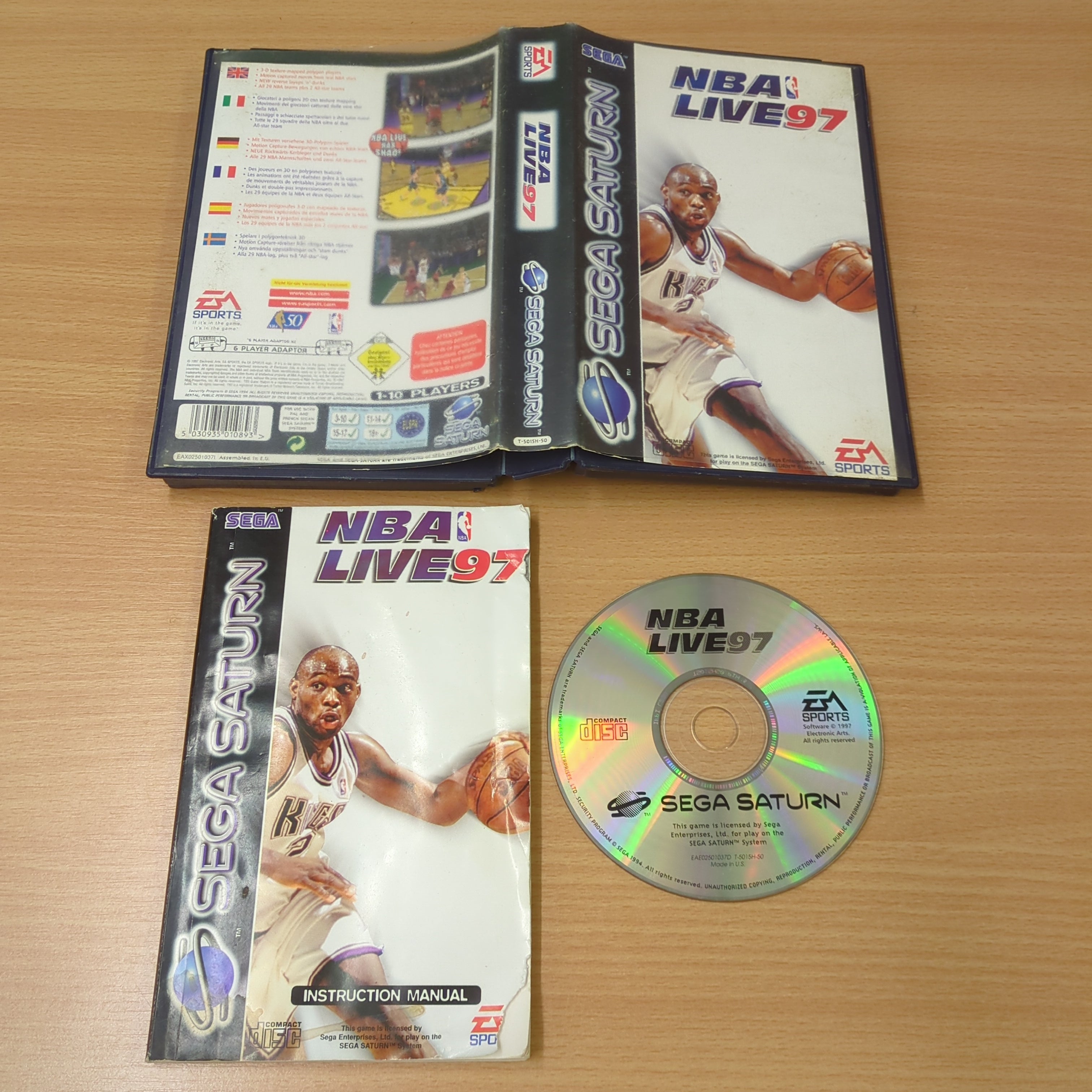 NBA Live 97 Sega Saturn game NBA Live 97 Sega Saturn game